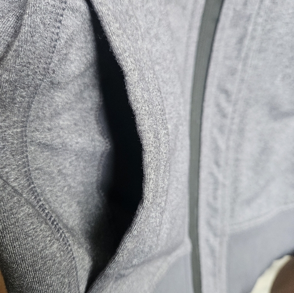 Lululemon Grey Luon Vent Tech Full Zip Jacket Size S - Picture 4 of 9